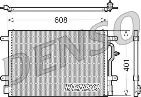 Denso DCN02012 - Конденсатор кондиционера autosila-amz.com