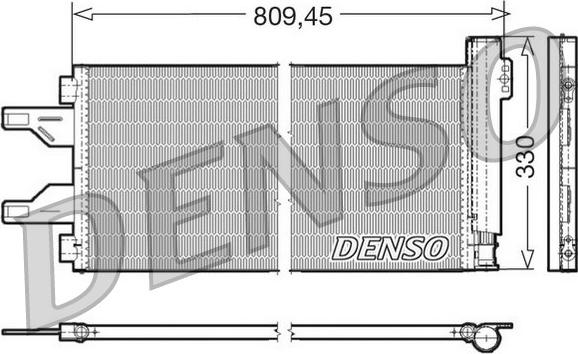Denso DCN07050 - Конденсатор кондиционера autosila-amz.com