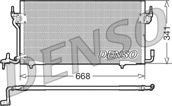 Denso DCN07060 - Конденсатор кондиционера autosila-amz.com