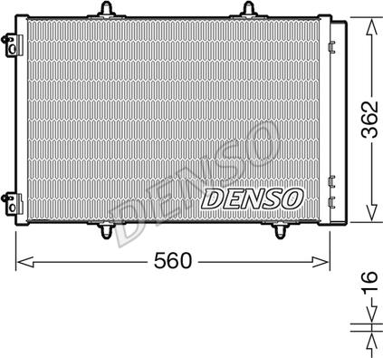 Denso DCN07061 - Конденсатор кондиционера autosila-amz.com