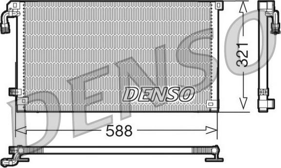 Denso DCN07004 - Конденсатор кондиционера autosila-amz.com