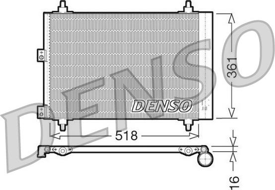 Denso DCN07006 - Конденсатор кондиционера autosila-amz.com