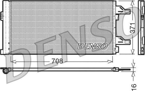 Denso DCN07002 - Конденсатор кондиционера autosila-amz.com