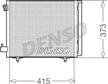 Denso DCN07007 - Конденсатор кондиционера autosila-amz.com
