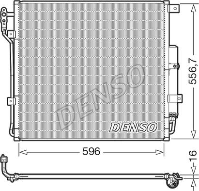 Denso DCN14004 - Конденсатор кондиционера autosila-amz.com