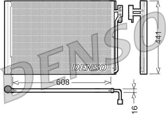 Denso DCN14001 - Конденсатор кондиционера autosila-amz.com