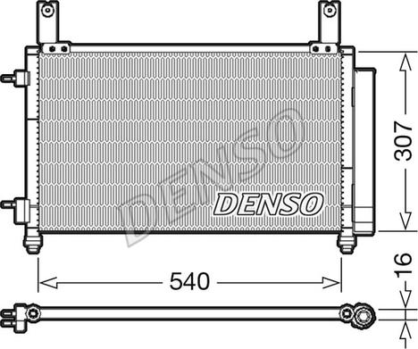 Denso DCN15004 - Конденсер кондиционера CHEVROLET MATIZ  / SPARK autosila-amz.com
