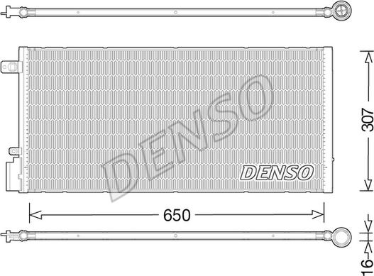 Denso DCN15005 - Конденсатор кондиционера autosila-amz.com