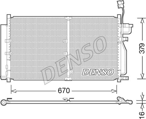 Denso DCN15003 - Конденсатор кондиционера autosila-amz.com