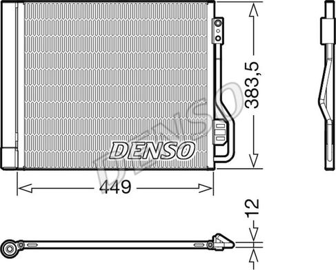 Denso DCN16002 - Конденсатор кондиционера autosila-amz.com