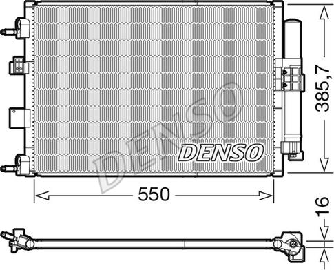Denso DCN10046 - Конденсатор кондиционера autosila-amz.com