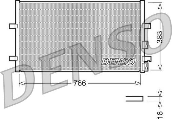 Denso DCN10009 - Конденсатор кондиционера autosila-amz.com