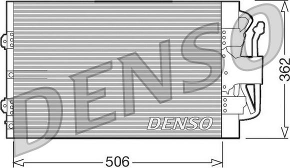 Denso DCN10004 - Конденсатор кондиционера autosila-amz.com