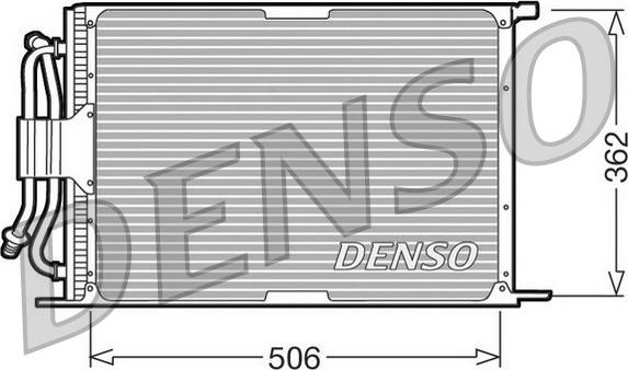 Denso DCN10005 - Конденсатор кондиционера autosila-amz.com