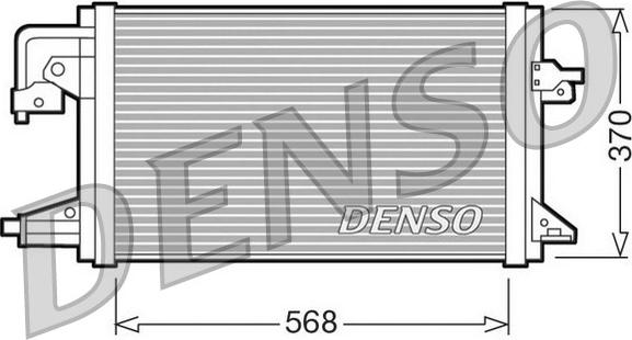Denso DCN10001 - Конденсатор кондиционера autosila-amz.com