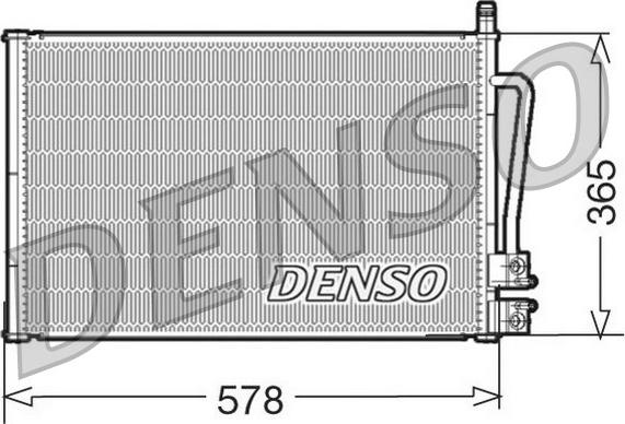 Denso DCN10008 - Конденсатор кондиционера autosila-amz.com