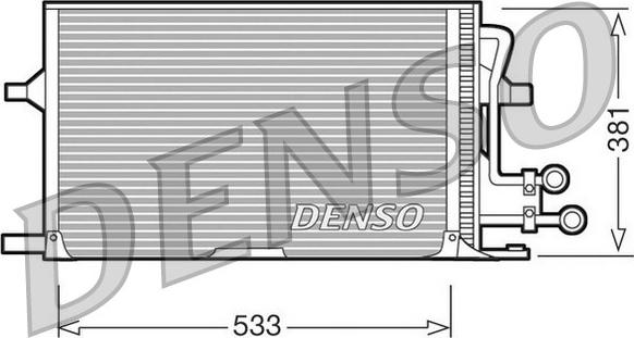 Denso DCN10003 - Конденсатор кондиционера autosila-amz.com