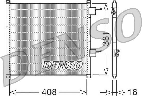 Denso DCN10019 - Конденсатор кондиционера autosila-amz.com