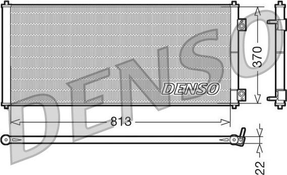 Denso DCN10018 - Конденсатор кондиционера autosila-amz.com