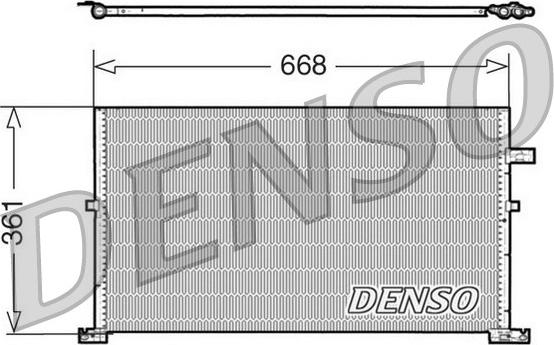 Denso DCN10013 - Конденсатор кондиционера autosila-amz.com