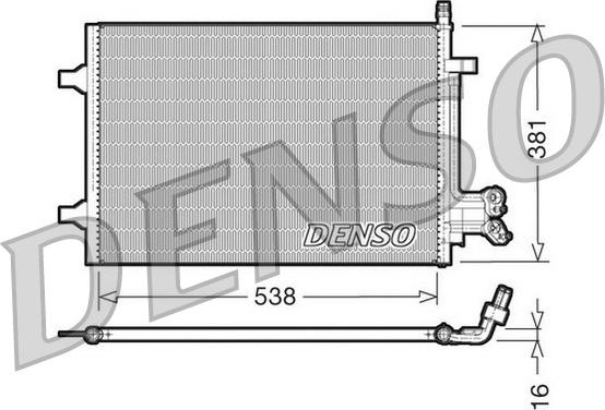 Denso DCN10022 - Конденсатор кондиционера autosila-amz.com