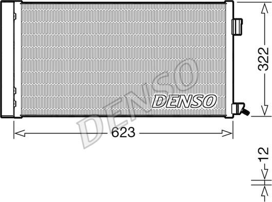 Denso DCN11010 - Конденсатор кондиционера autosila-amz.com