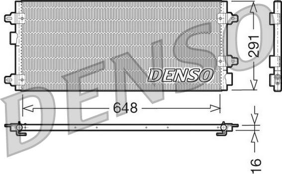 Denso DCN13003 - Конденсатор кондиционера autosila-amz.com