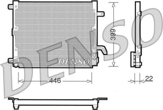 Denso DCN13002 - Конденсатор кондиционера autosila-amz.com