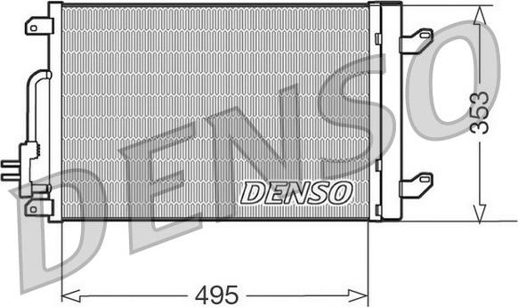Denso DCN13015 - Конденсатор кондиционера autosila-amz.com