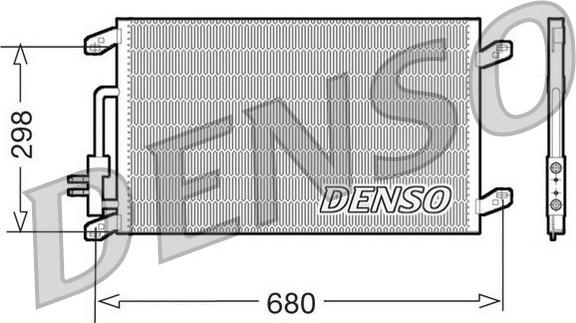 Denso DCN13016 - Конденсатор кондиционера autosila-amz.com