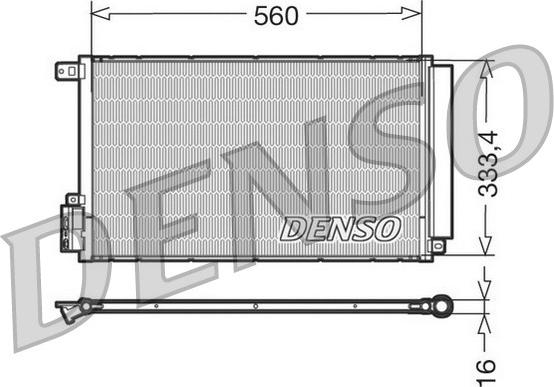 Denso DCN13109 - Конденсатор кондиционера autosila-amz.com