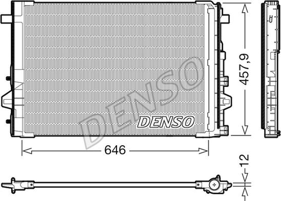 Denso DCN17059 - Конденсатор кондиционера autosila-amz.com