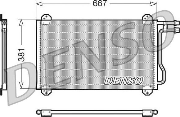 Denso DCN17055 - Конденсатор кондиционера autosila-amz.com