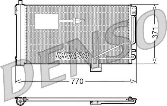 Denso DCN17015 - Конденсатор кондиционера autosila-amz.com