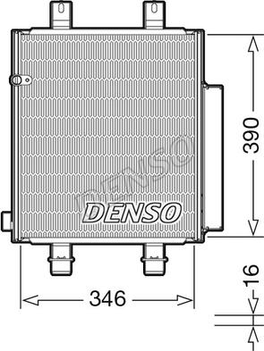 Denso DCN35004 - Конденсатор кондиционера autosila-amz.com