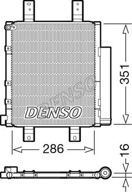 Denso DCN35005 - Конденсатор кондиционера autosila-amz.com