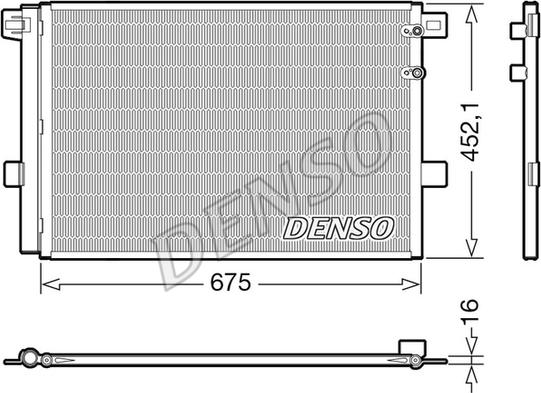 Denso DCN32065 - Конденсатор кондиционера autosila-amz.com