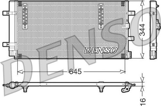 Denso DCN32060 - Конденсатор кондиционера autosila-amz.com