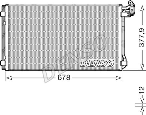 Denso DCN32068 - Конденсатор кондиционера autosila-amz.com