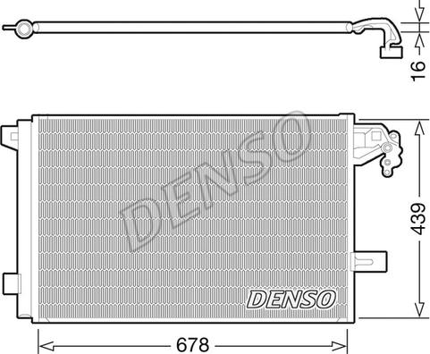 Denso DCN32063 - Конденсатор кондиционера autosila-amz.com