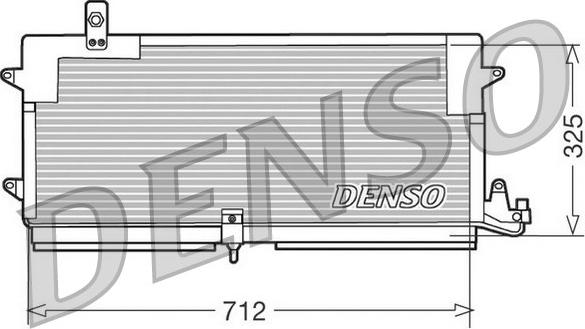 Denso DCN32004 - Конденсатор кондиционера autosila-amz.com