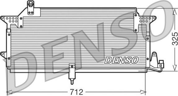 Denso DCN32005 - Конденсатор кондиционера autosila-amz.com