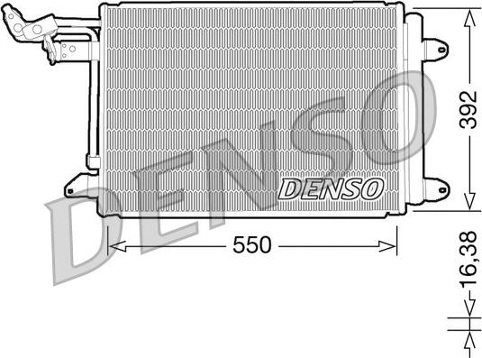 Denso DCN32002 - Конденсатор кондиционера autosila-amz.com
