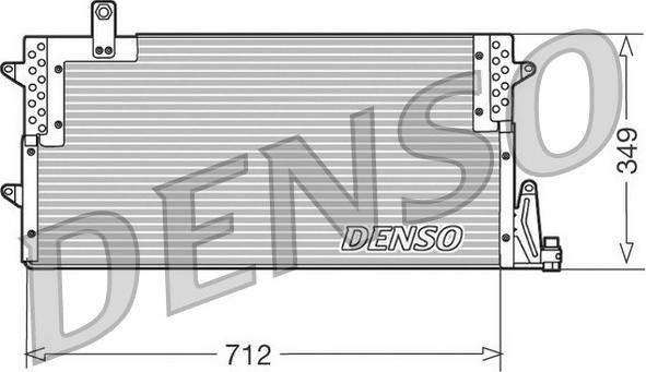 Denso DCN32007 - Конденсатор кондиционера autosila-amz.com