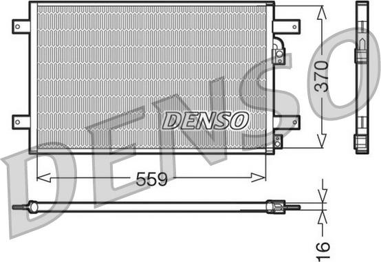 Denso DCN32014 - Конденсатор кондиционера autosila-amz.com