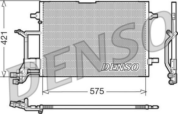 Denso DCN32016 - Конденсатор кондиционера autosila-amz.com