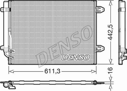 Denso DCN32013 - Конденсатор кондиционера autosila-amz.com
