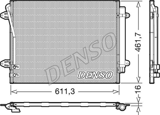 Denso DCN32012 - Конденсатор кондиционера autosila-amz.com