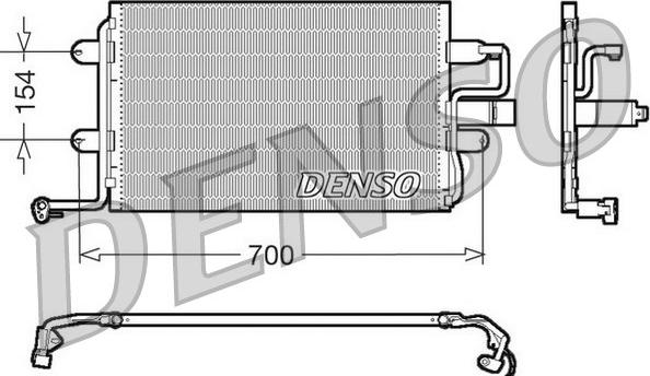 Denso DCN32017 - Конденсатор кондиционера autosila-amz.com