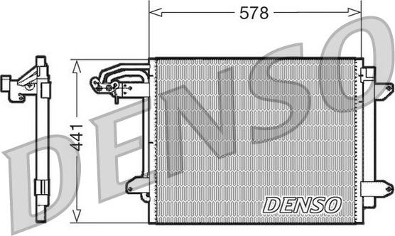 Denso DCN32030 - Конденсатор кондиционера autosila-amz.com